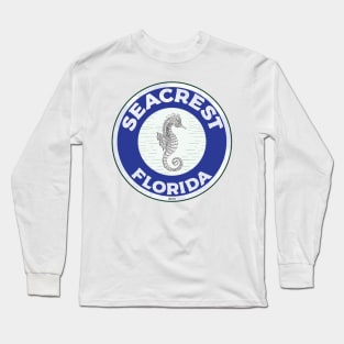 Seacrest Florida Crab 30A 30 A Emerald Coast Walton County Long Sleeve T-Shirt